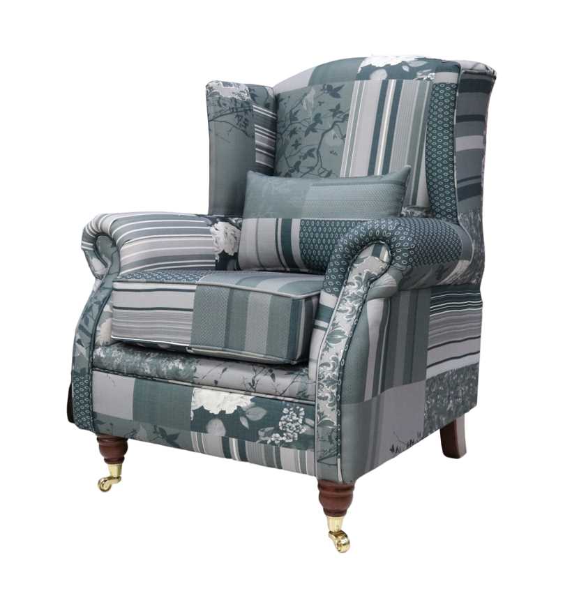 DFS Patchwork Tub Chair with Stag Designs