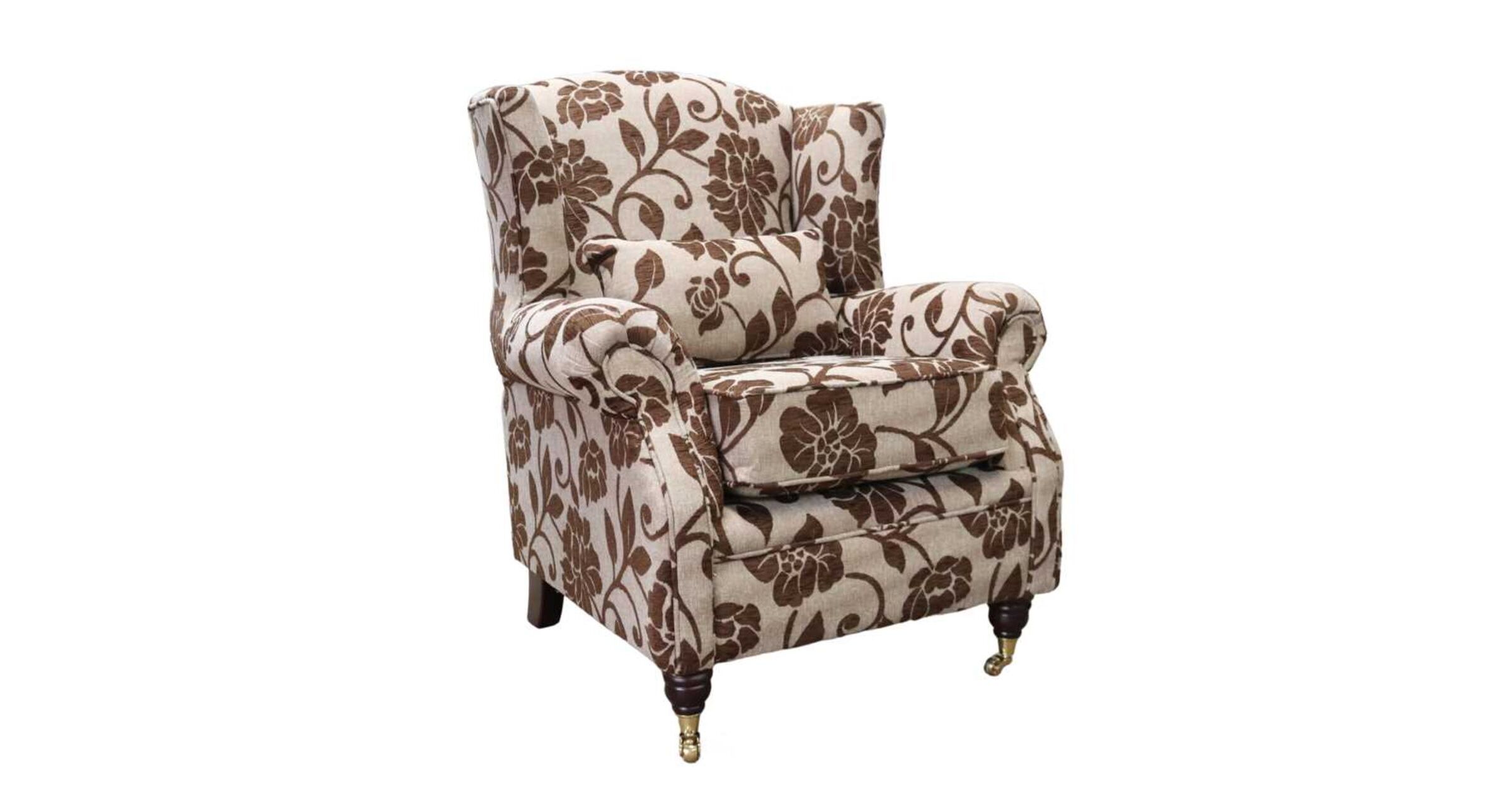 Buy Chocolate Brown Wingback Chair Designersofas4u