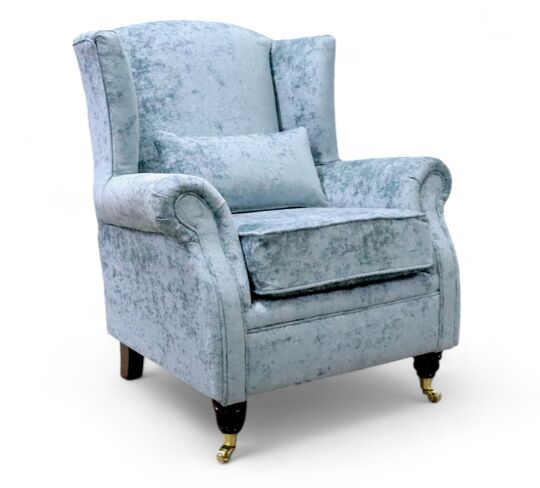Wing Chair Fireside High Back Armchair Nuovo Lagoon