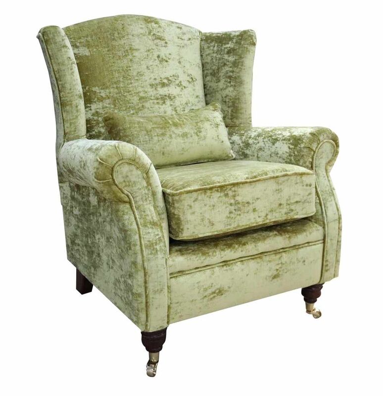 Product photograph of Wing Chair Fireside High Back Armchair Modena Lime Green Velvet Amp Hellip from Designer Sofas 4U