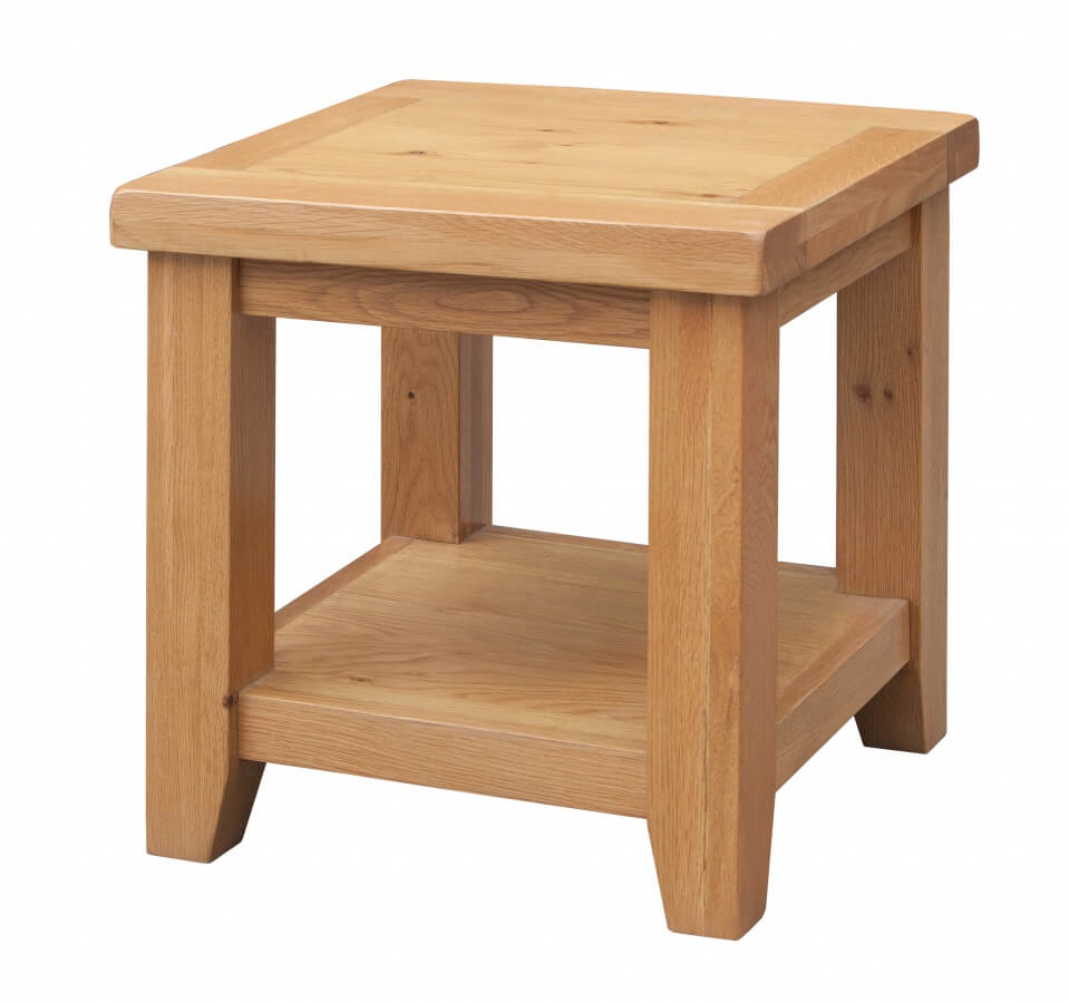Alexandra Solid Oak Lamp Table With Light Oak Finish | Designer Sofas4u solid oak lamp table