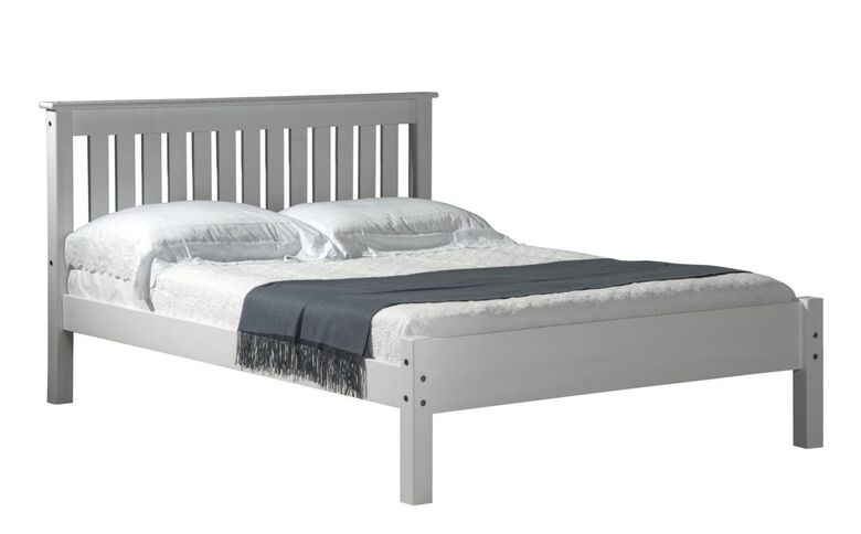 Zorah Low Foot End White Pine Double Bed