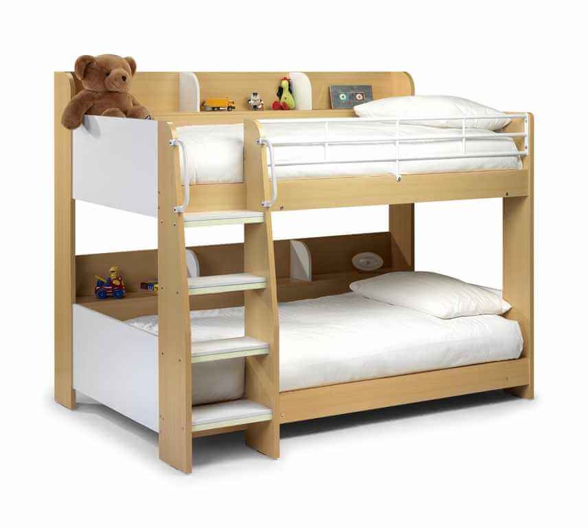 Domino Bunk Bed, Solid Wood Maple Bunk Beds