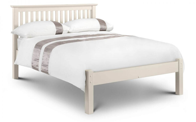 Balbina 135cm Stone White Low Foot End Bed