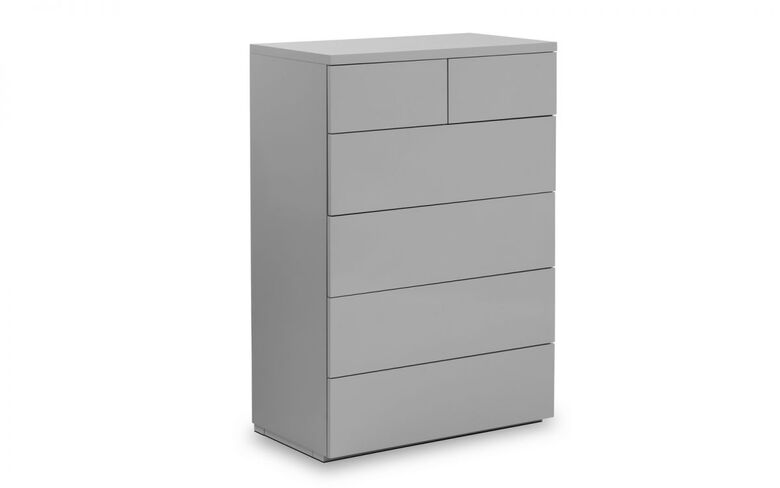 Gunnef Grey High Gloss 4+2 Drawer Chest