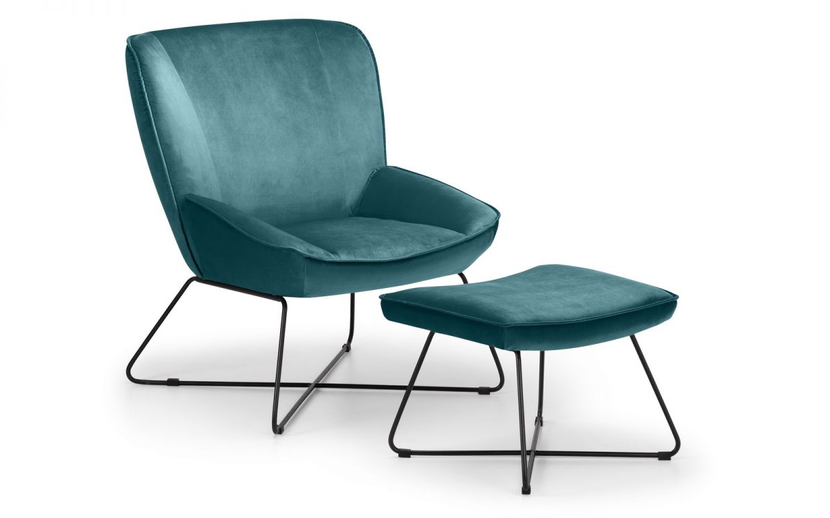 Ingaborg Teal Velvet Accent Chair Stool With Black Metal Frame Designer Sofas4u Ingaborg Teal Velvet Accent Chair Stool With Black Metal Frame Designer Sofas4u