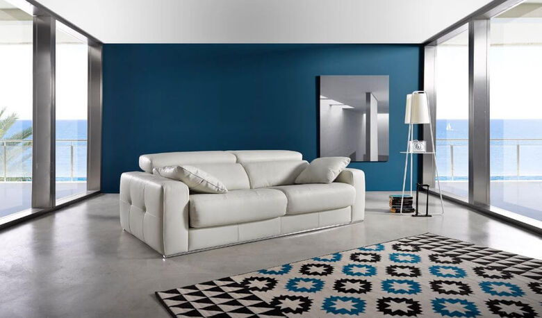 Ainoa Italian Sliding Leather Sofa Artico