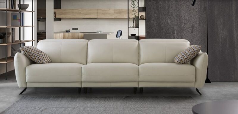 Product photograph of Alice Italian Leather Infinity Sofa Fixed from Designer Sofas 4U