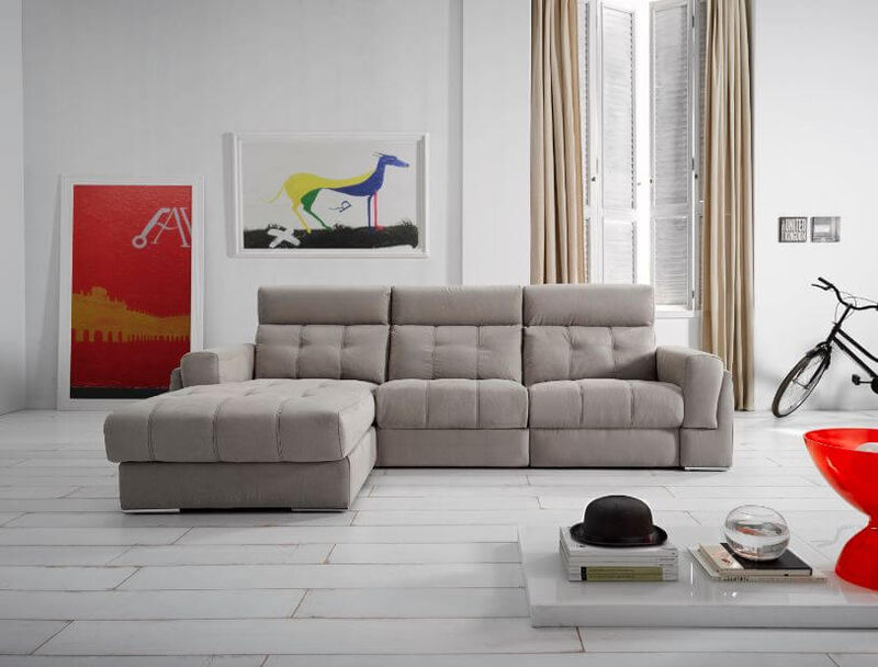 Product photograph of Azahara L Shape Sofa In Italian Fabric Corner Group Fixed from Designer Sofas 4U