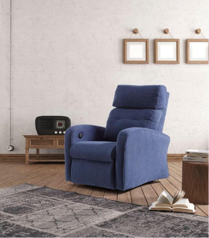 Product photograph of Marte Rise Recline Fabric Armchair from Designer Sofas 4U