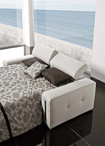 Sabrina 3 Seater Italian Leather Sofa Bed