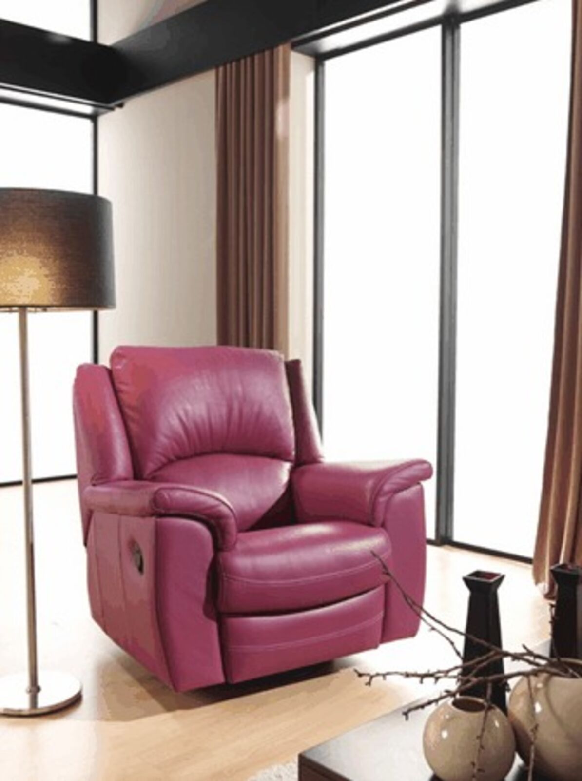 Product photograph of Wendy Reclining Armchair from Designer Sofas 4U