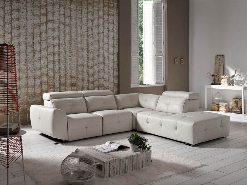 Product photograph of Zaira Italian Leather Corner Group Infinity Sofa Artico from Designer Sofas 4U