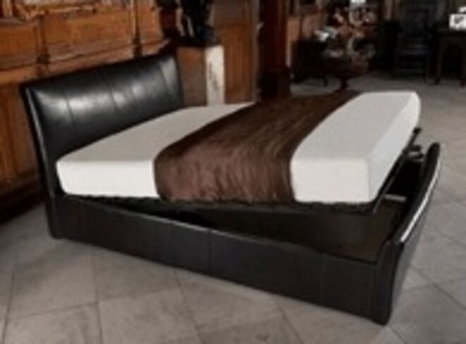 Visage Storage Leather Bed