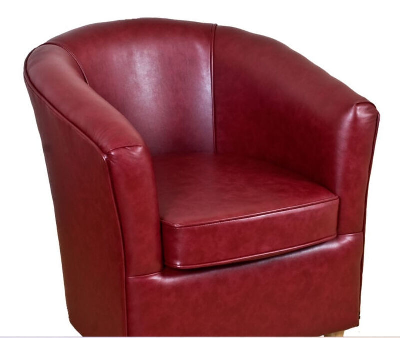 Product photograph of Tub Chair Infiniti Salsa Faux Leather from Designer Sofas 4U