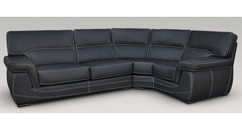 Leather Sofa Corner Group, Brady Leather Corner Sofa