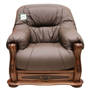 Belgium Italian Leather Armchairs