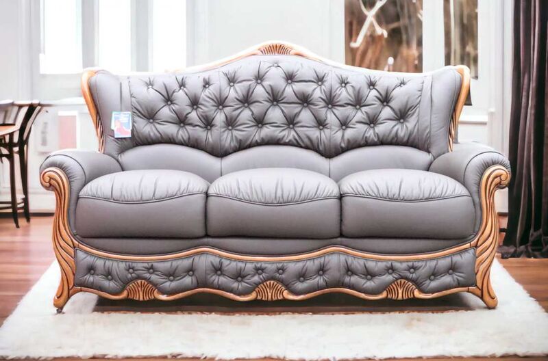 Product photograph of Christina 3 Seater Genuine Italian Leather Chocolate Sofa Amp Hellip from Designer Sofas 4U