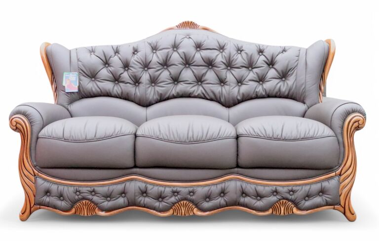 Christina 3 Seater Genuine Italian Leather Chocolate Sofa Settee Offer