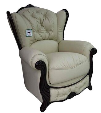 Christina Italian Leather Armchairs