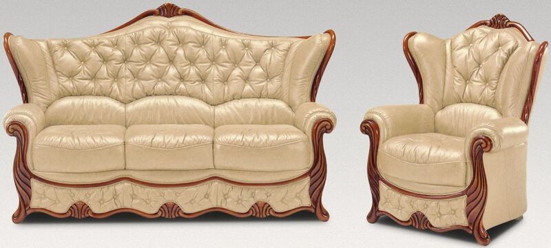 Product photograph of Idaho Sofa Set 3 Seater Armchair Genuine Italian Leather Amp Hellip from Designer Sofas 4U
