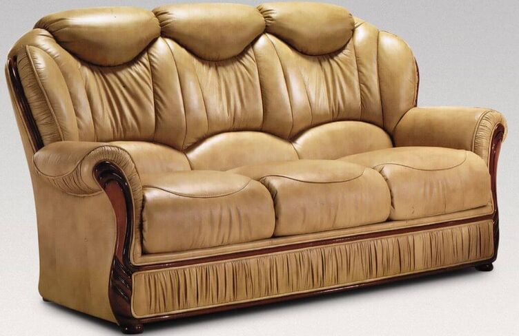 Oklahoma 3 Seater Sofa Genuine Italian Leather Settee Offer