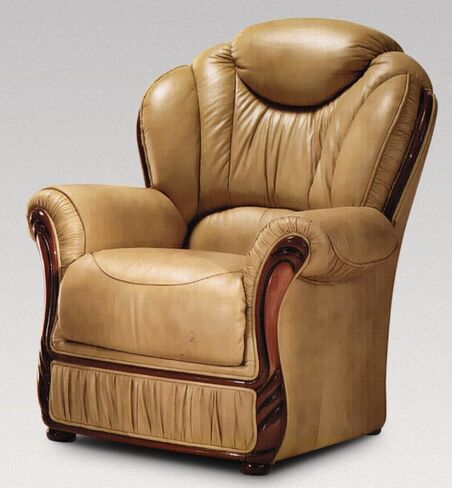 Hawaii Armchair Genuine Italian Nut Leather Sofa Offer