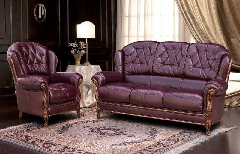 Product photograph of Como 3 1 Genuine Italian Leather Sofa Suite Offer from Designer Sofas 4U