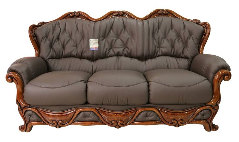 Product photograph of Dante 3 Seater Italian Leather Sofa Settee Offer Chocolate Brown from Designer Sofas 4U