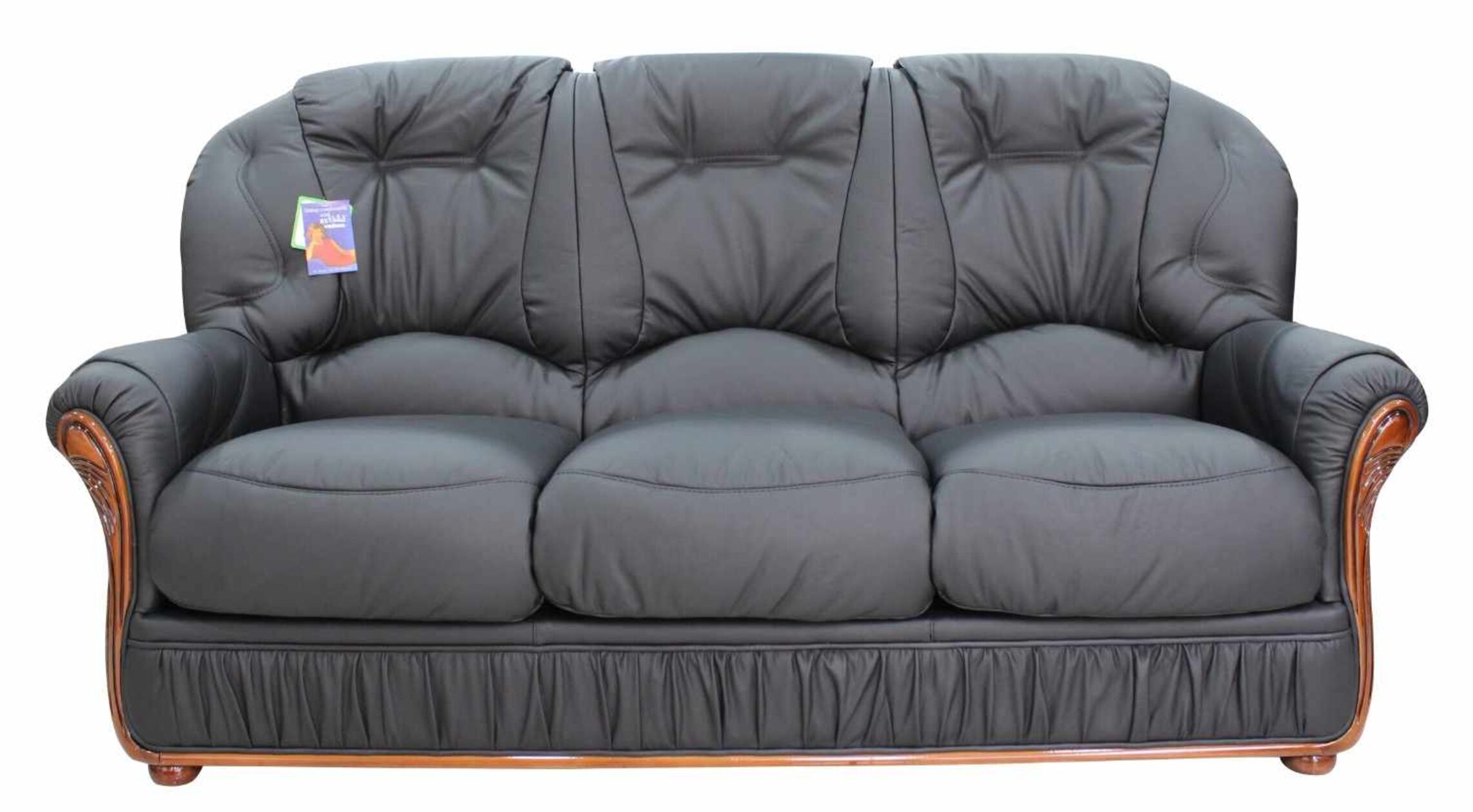Petti Artigiani Italia Sofabezug Mikrofaser – 180x270 Cm, Schwarzes Palmenmuster, Waschbar, Vielseitig