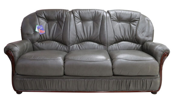Debora Italian Leather 3 Seater Sofas