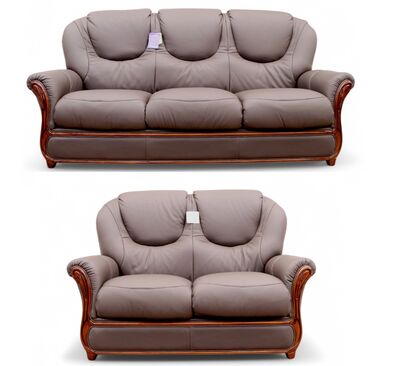 3+2 Italian Leather Sofa Suite
