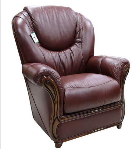 Juliet Genuine Italian Sofa Armchair Wine Leather