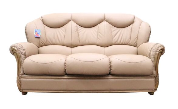 Lecce Italian Leather 3 Seater Sofas