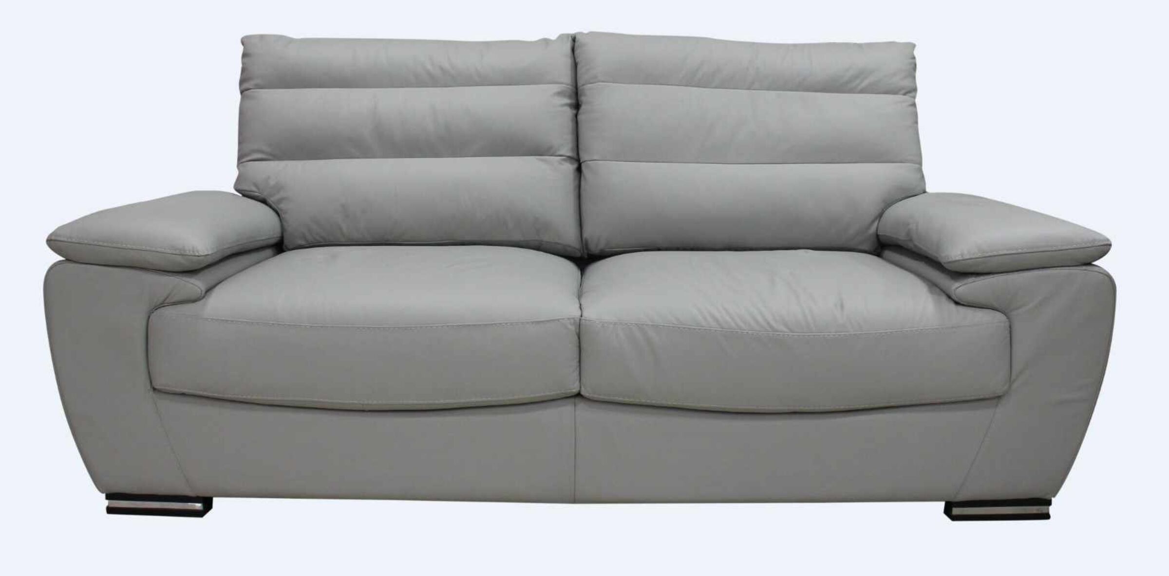 3 Seater Sofa Settee Light Grey, Leather Sofa Tampa Florida