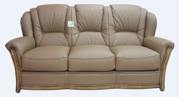 Pisa Italian Leather 3 Seater Sofas
