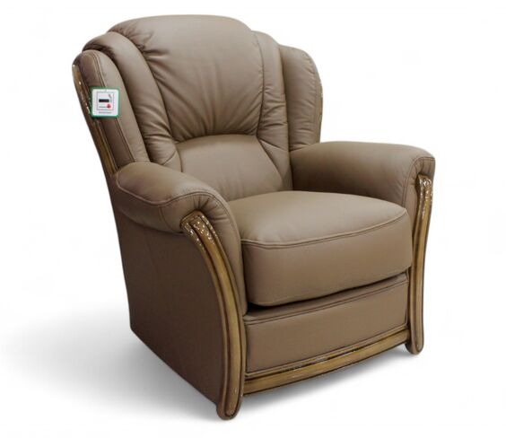 Pisa Armchair Italian Leather Sofa Settee Offer Bark