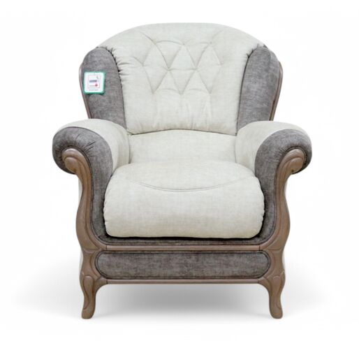 Pistoria Armchair Italian Fabric Sofa Sofia Sand