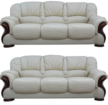 3+3 Italian Leather Sofa Suite