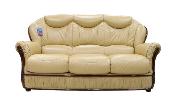 Colleen 3 Seater Sofa Settee Nut Leather