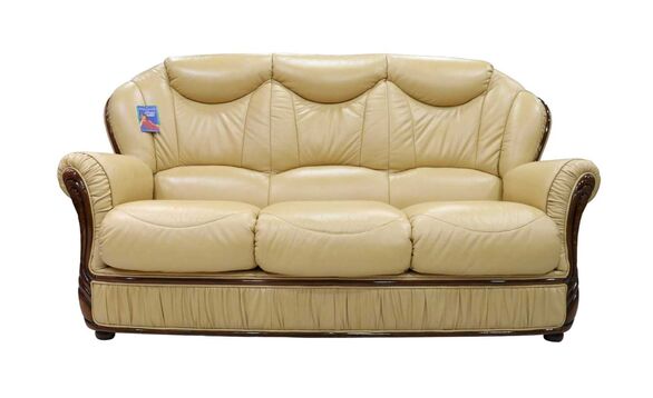 Turin Italian Leather 3 Seater Sofas