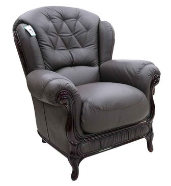 Venice Italian Leather Armchairs
