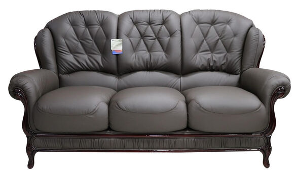 Venice Italian Leather 3 Seater Sofas