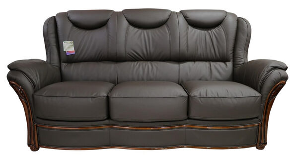 Verona Italian Leather 3 Seater Sofas