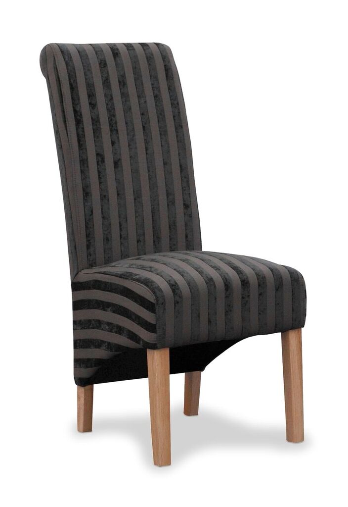 Krista Velvet Stripe Chair