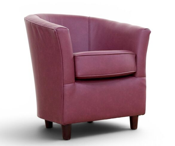 Tub Chair Infiniti Bordeaux Faux Leather