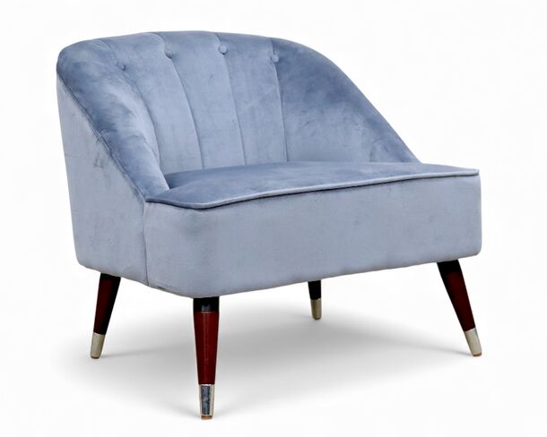 Alia Accent Bedroom Chair Sky Velvet