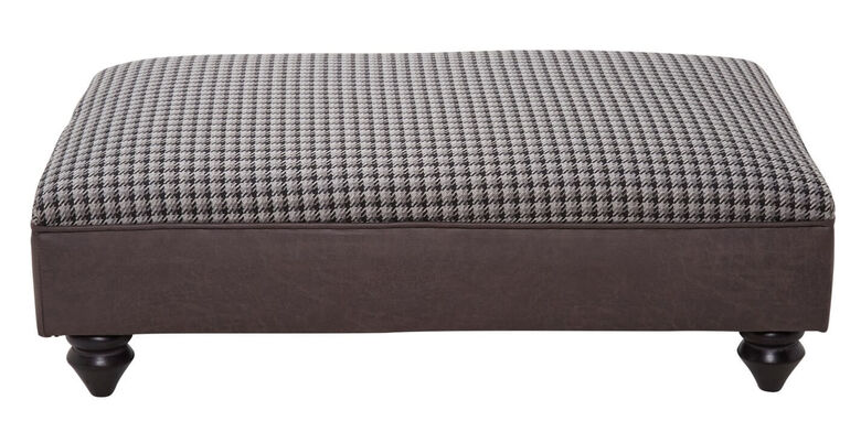 Anne Footstool Grampian Seal Fabric