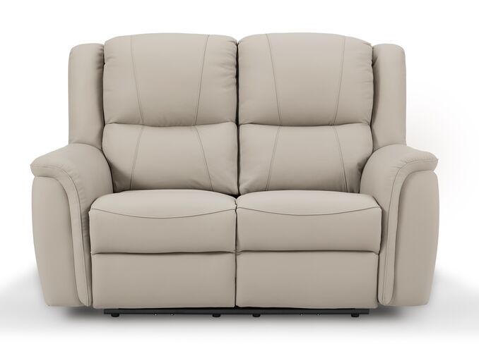 Ansar 2 Seater Reclining Sofa Latte Leather