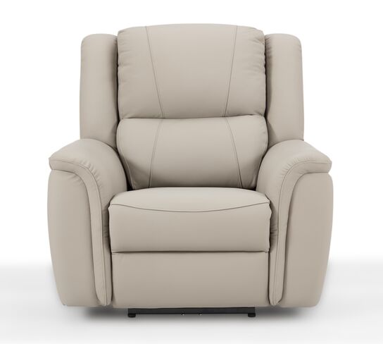 Ansar Reclining Armchair Latte Leather